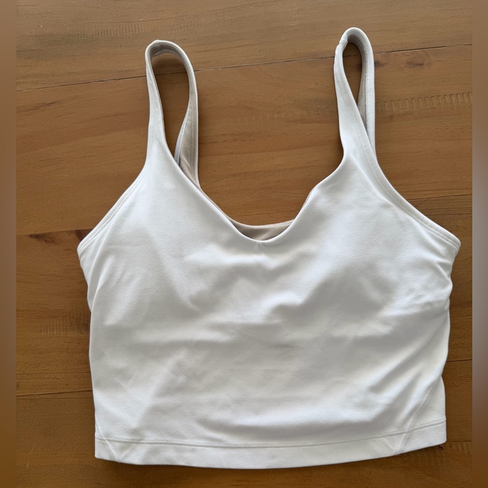 Lululemon Athletica White Tank Top